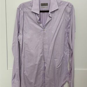 Canali Men's Light Purple Dress Shirt
